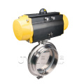 ISO14001 manual Pneumatic sanitary butterfly valve